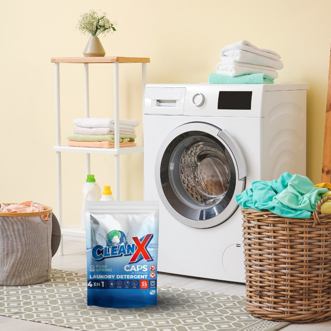 Detergente para ropa en cápsulas CleanX 105 unidades